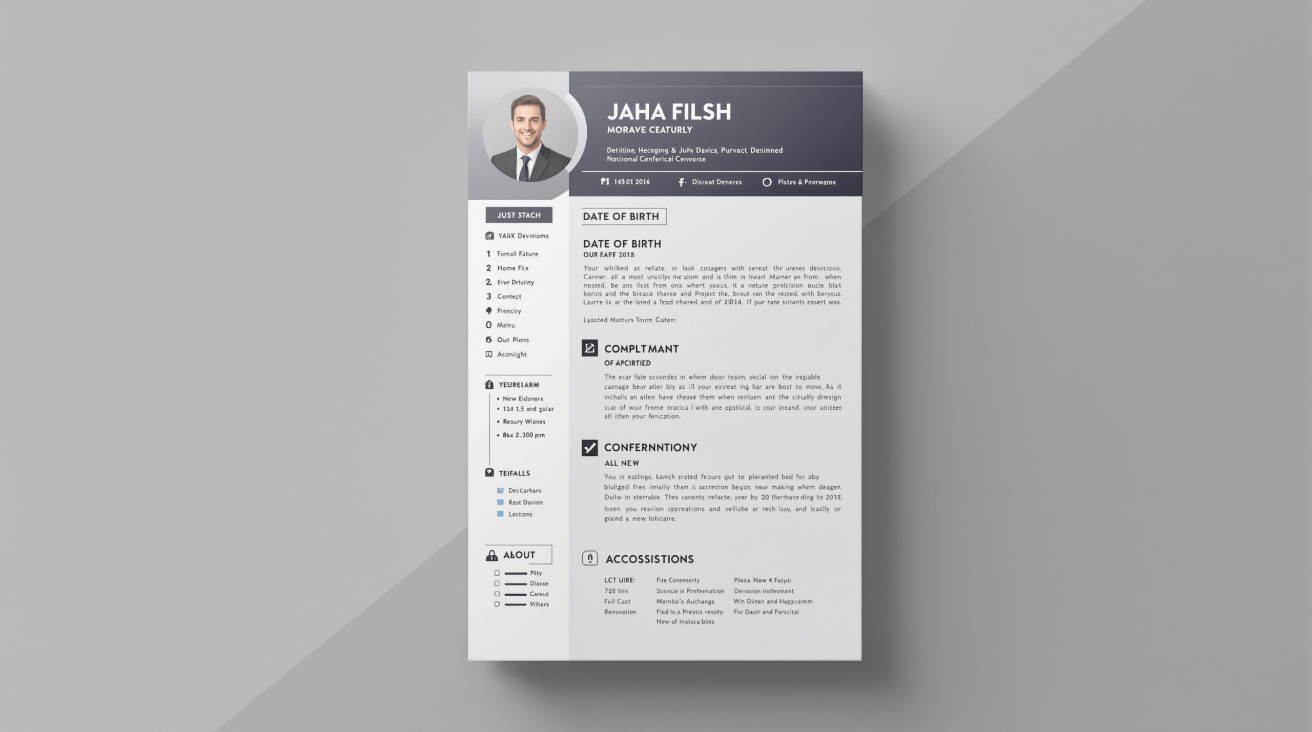 un modèle de CV professionnel pour un emploi