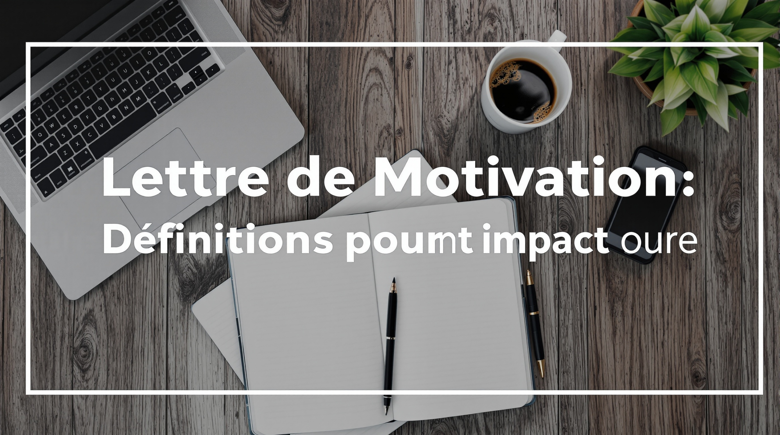 un bureau avec un ordinateur portable, un bloc-notes et une tasse de café