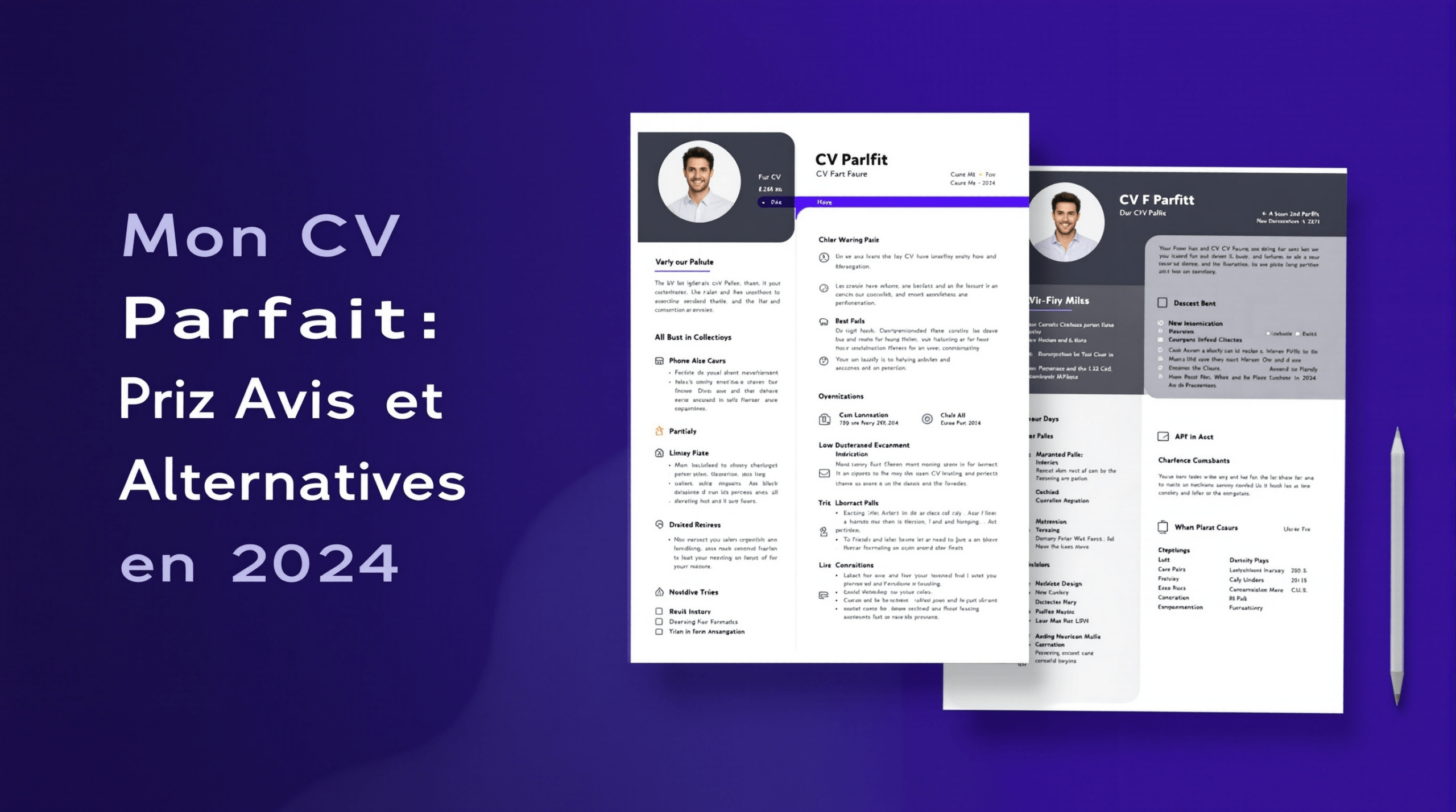 un cvn violet et blanc avec la mention cvn parfait
