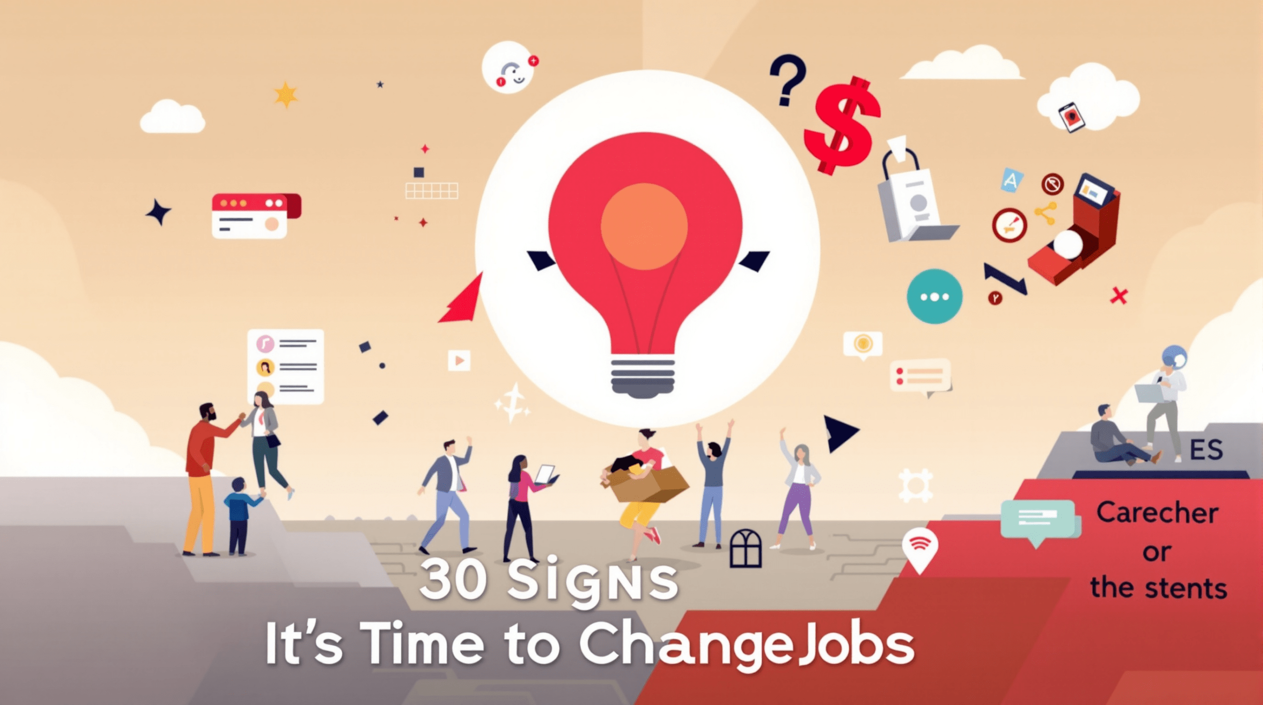 un groupe de personnes autour d'une ampoule géante