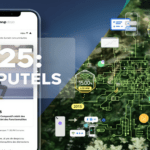 un téléphone portable sur lequel figure le texte 2050 computers