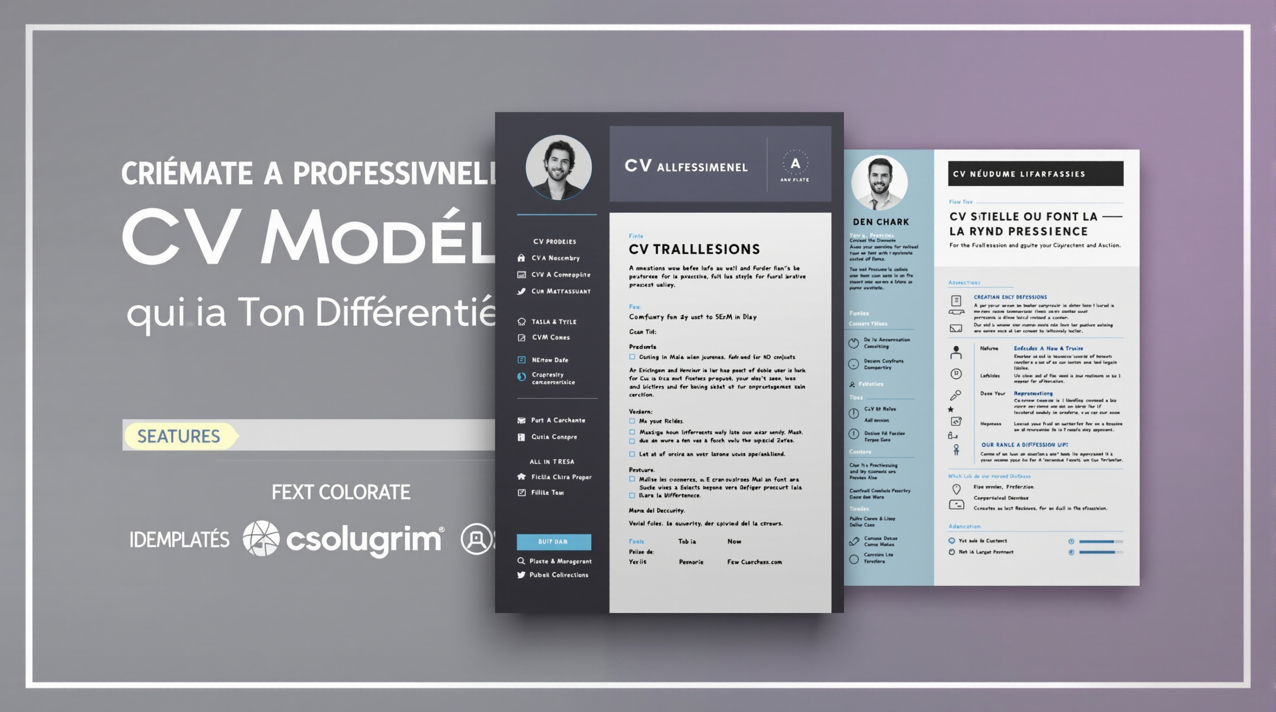 un curriculum vitae de cvn professionnel est affiché sur un écran d'ordinateur