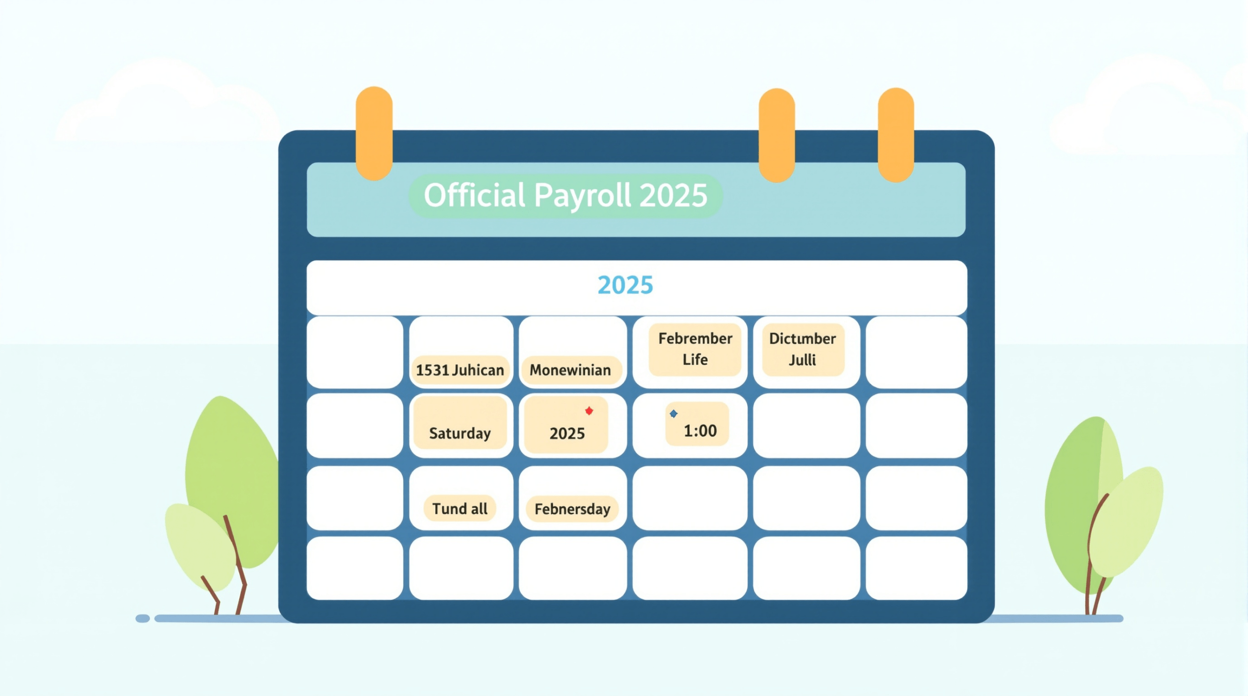 un calendrier avec la date du jour