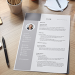 un ordinateur portable posé sur un bureau en bois