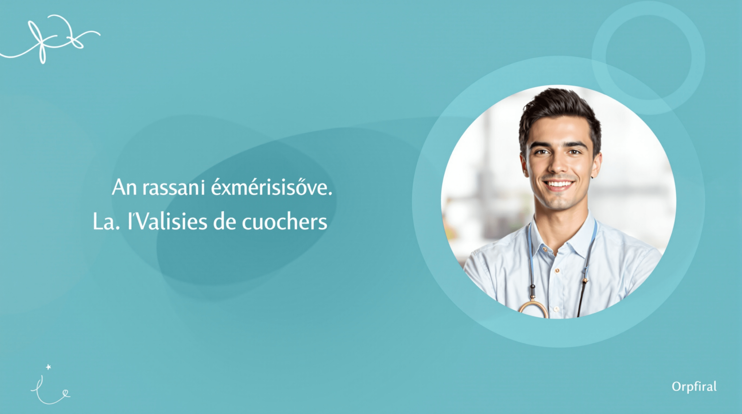 un homme avec un stéthoscope à la main